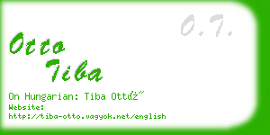 otto tiba business card
